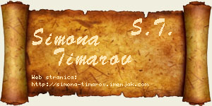 Simona Timarov vizit kartica